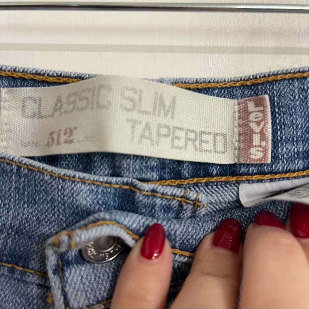 Levi's 512 Classic Slim Straight Tapered Leg Women's Size 28 - Picture 3 of 11